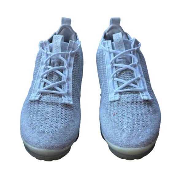 Nike Air VaporMax 2021 Flyknit White Pure Platinum Women's Size 9 Running Shoes - Picture 6 of 9